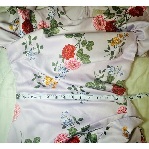 KEEPSAKE Pretty One Mini Romantic Dress Lilac Floral SIZE SMALL Retail $185 - Picture 12 of 13